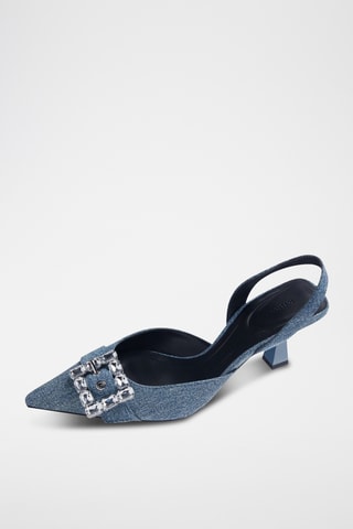 Escarpins en jean - Bleu clair