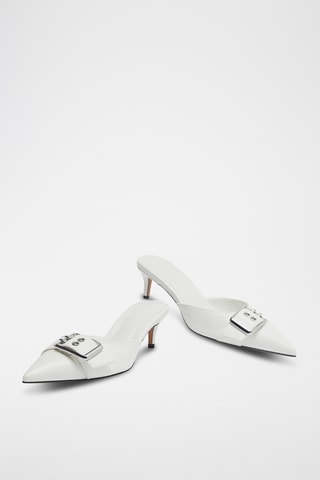 Mules à talons - Blanc