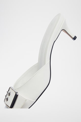 Mules à talons - Blanc