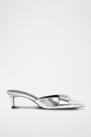 Mules à talons - Argenté