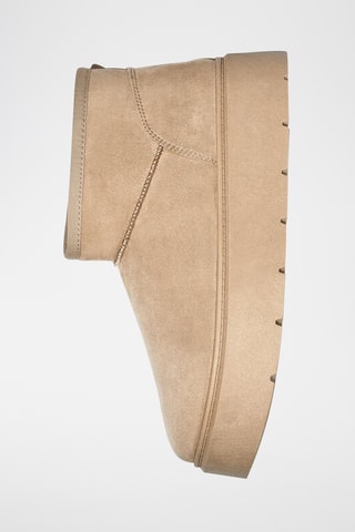 Bottines fourrées plateformes - Beige