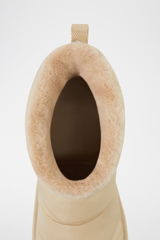 Bottines fourrées - Ecru