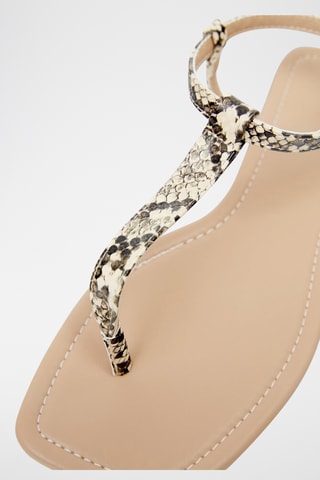 Sandalen - Zwart en ecru