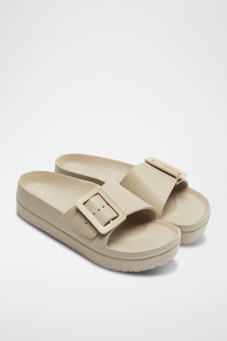 Platform Muiltjes - Beige