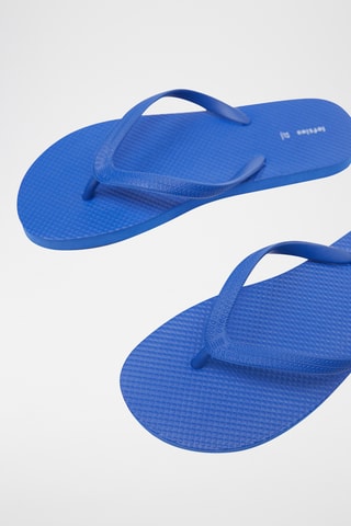 2 Paar Slippers - Groen en Marineblauw