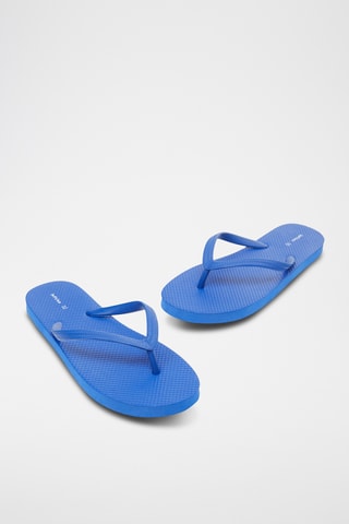 2 Paar Slippers - Groen en Marineblauw