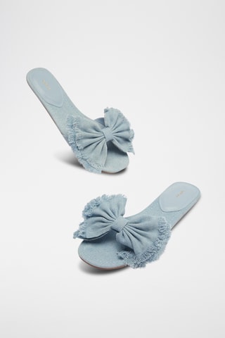 Mules en jean - Bleu