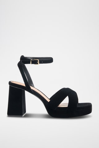 Sandales à talons - Noir