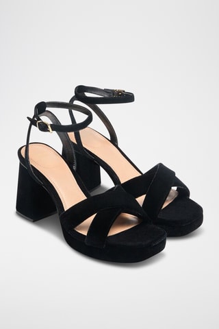 Sandales à talons - Noir