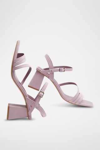 Sandales à talons - Mauve