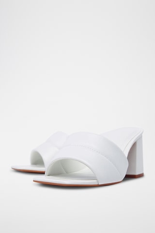 Mules à talons - Blanc