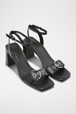 Sandales à talons - Noir