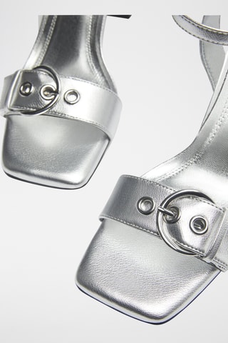 Sandales à talons - Argenté