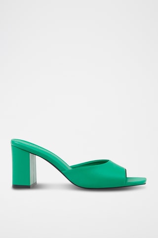 Mules à talons - Vert