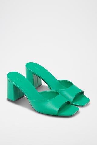 Mules à talons - Vert