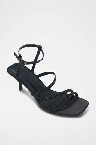 Sandales à talons - Noir