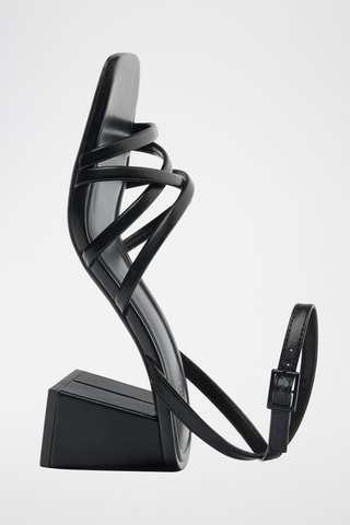 Sandales à talons - Noir