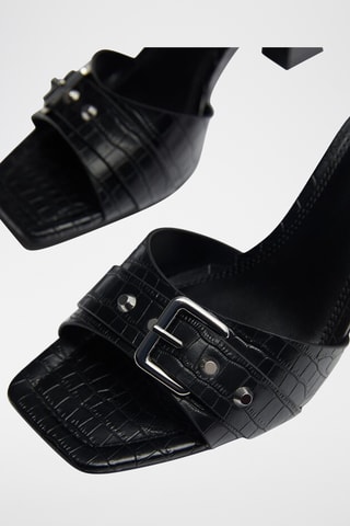 Mules à talons - Noir