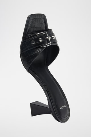 Mules à talons - Noir