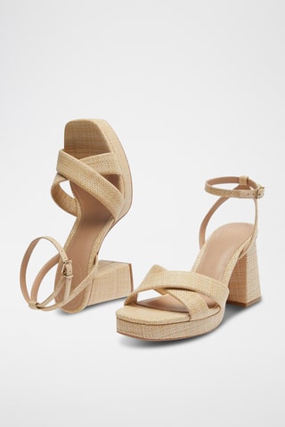 Sandales à talons - Beige