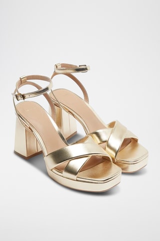 Sandales à talons - Doré