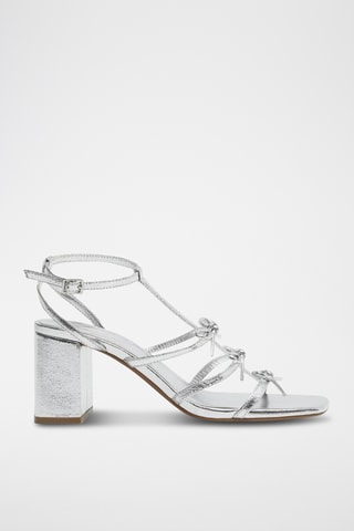 Sandales à talons - Argenté