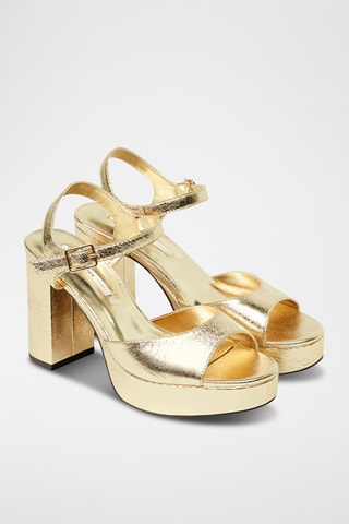 Sandales à talons - Doré