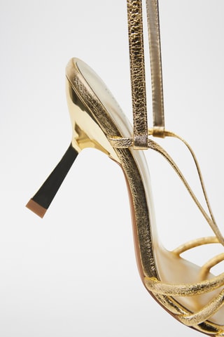 Sandales à talons - Doré
