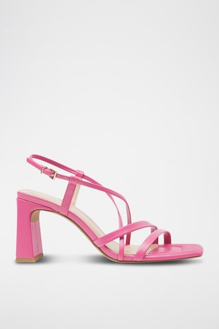 Sandales à talons - Fuchsia