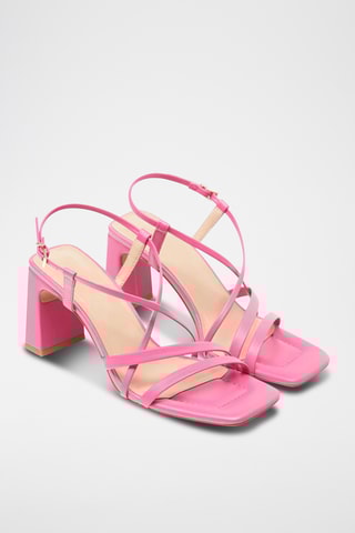Sandales à talons - Fuchsia