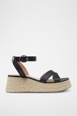 Sandales compensées - Noir