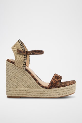 Sandales compensées - Marron