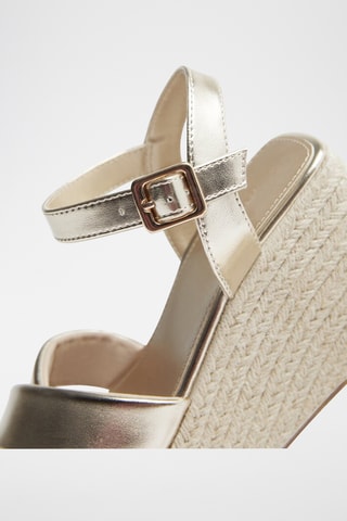 Sandales compensées - Argenté
