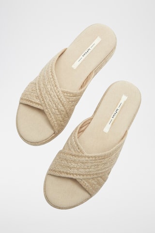 Mules plateformes - Ecru