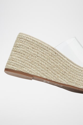 Mules compensées - Blanc