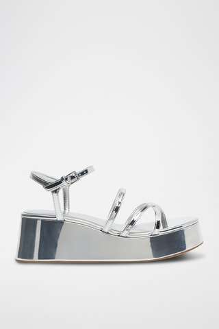 Platform Sandalen - Zilverkleurig