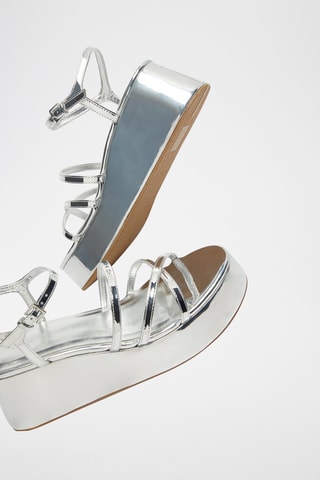 Platform Sandalen - Zilverkleurig