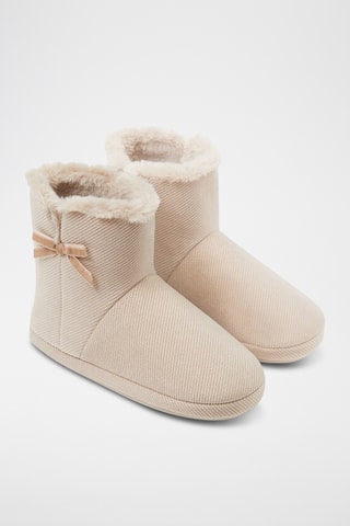 Gevoerde Pantoffels - Beige