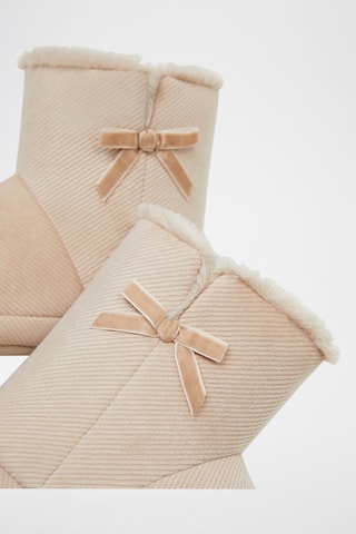 Gevoerde Pantoffels - Beige