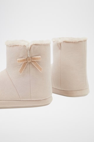 Gevoerde Pantoffels - Beige
