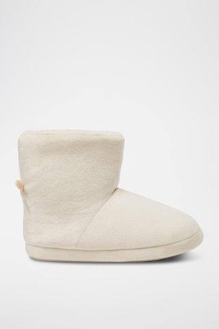 Chaussons fourrés - Ecru