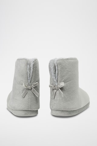 Gevoerde Pantoffels - Lichtgrijs