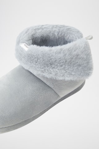 Gevoerde Pantoffels - Lichtgrijs