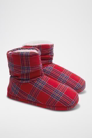 Gevoerde Pantoffels - Rood