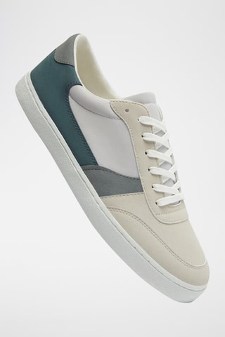 Baskets - Ecru et vert