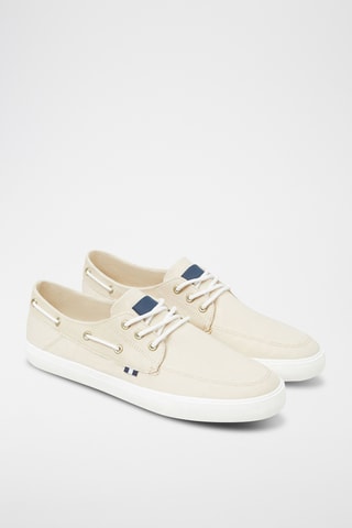 Chaussures de bateau - Ecru
