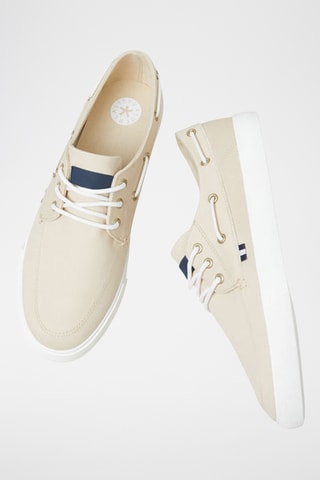 Chaussures de bateau - Ecru