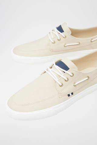 Chaussures de bateau - Ecru