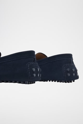 Mocassins en nubuck - Bleu marine