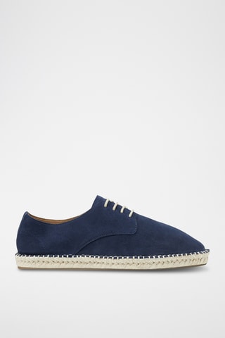 Derbys en nubuck - Bleu marine